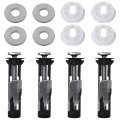 4 Pack Universal Toilet Seat Bolt Kit Replacement Screws Easy To Install Repair Parts Cover Maintenance Hardware Accessories 