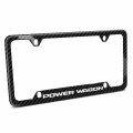 Ipick Image Made For Ram Power Wagon Black Real 3k Carbon Fiber 50 States 4 Holes License Plate Frame