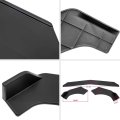 Universal Car Front Bumper Lip Air Dam Body Kit Chin Spoiler Splitter Diffuser 3 Pcs- Sharp Edge Matte Black