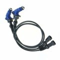 2 Pcs Fuel Injector With Pigtail Harness Replacement For Polaris Ranger Sportsman 700 800 2005-2014 