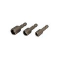 Wiha 70494 Nut Setter Magnetic 3 Piece Set 7 8 0 10mm X 55mm Oal On 1 4 Hex Drive 