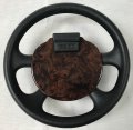 Steering Wheel Scorecard Cover In Dark Burled Woodgrain For E-z-go Txt Golf Cart Will Only Fit Round Holder 