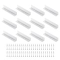 20pcs L-shaped Brackets Corner Brace 0 98 X0 X5 51 Shelf Bracket Right Angle For Wood Shelves Furniture 25x25x140mm White 