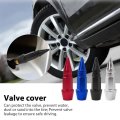 8 Pack Universal Spiked Aluminum Stem Valve Caps Car Wheel Tire Airdust Waterproof For Automobiles Motorcycles Trucks Bikes Red