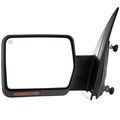 Towing Mirror For Ford F150 Pickup 2007 2014 Left Side Power Adjusted Heated With Turn Signal And Puddle Lamp Black Cap Housing 