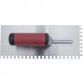 Marshalltown Qlt Notched Trowels Spot Welded 11 X 4-1 2 Soft Grip Handle Material Square Notch Shape 6mm X-notch Size Z-notch