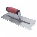 Marshalltown Qlt Notched Trowels Spot Welded 11 X 4-1 2 Soft Grip Handle Material Square Notch Shape 6mm X-notch Size Z-notch