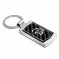 Ipick Image For Dodge Srt Hellcat Real Black Carbon Fiber Chrome Metal Case Key Chain Keychains Official Licensed