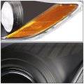 Black Housing Amber Corner Projector Headlight Lamps Tool Kit Compatible With Camry 07-09