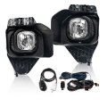 G-plus Front Bumper Fog Light Pair Compatible With Ford F250 F350 F450 F550 Superduty 2011-2016 Lamps Harness Clear Lens Faros 