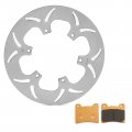 Sfriding Rear Brake Disc Rotor And Pads Kit For Yamaha Xvs1100 V-star 1100 Custom 2000-2008 A Classic 2004-2008