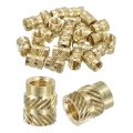 Knurled Insert Nuts 30pcs M6 X 10mm Length 8mm Od 3d Printing Brass Female Threadeds Heat Set Insert Embedment Nut 