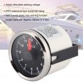 Clock Meter Gauge 12-hour Format 9-32v Dc Hourmeter Instrument Panel Gauges Display Red Backlight 52mm 2 Install Dia For Car