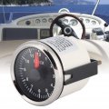 Qiilu Clock Meter Gauge 12-hour Format 9-32v Dc Hourmeter Instrument Panel Gauges Display Red Backlight 52mm 2 Install Dia For