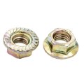 30pcs M5 Auto Car Spin Lock Nuts With Serrations 11 3mm Flange Od And 8mm Hex 