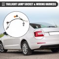 Motoforti Tail Light Lamp Socket Holder Wiring Harness Rear Taillight For Hyundai Sonata 2011-2014 Rubber Plastic Glass