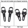 Qiilu Mounting Brackets For Led Light Bar 2pcs Car Truck Off-road Atv Mounts Bracket Mini Clamp Kits Tube Roof Roll Cage Holder
