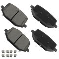 Rear Ceramic Disc Brake Pad Set D2231 For Ford Explorer 2020 2025 Police Interceptor Utility And Lincoln Aviator 4 Pieces 