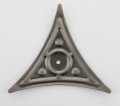 Antique Pewter Decorative Brass Stair Dust Corner 