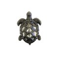 Treasure Gurus Silver Metal Sea Turtle Cabinet Door Dresser Drawer Hardware Kitchen Pull Knob Nautical Ocean Decor 