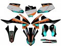 2019-2023 Sx 65 Surge Orange Senge Graphics Complete Kit For Ktm