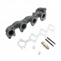 A-premium Left Exhaust Manifold With Gasket Kit Compatible Ford F-150 1999-2003 F-250 1999 Heritage 2004 Expedition 1999-2004