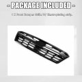 Kuafu Front Bumper Center Grille W Electroplating Strip Compatible With 2018-2020 Subaru Crosstrek Grill Radiator Upper Top