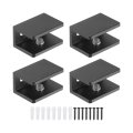 1pcs Glass Shelf Bracket Aluminum Alloy Wall Mount Holder Fixture Clip For 8-10mm 31 -0 39 Black 