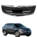 Black With Chrome Molding Frame Front Bumper Grille Upper Replacement For Ls Lt Ltz 2013-2017 23302975 