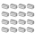 16pcs Aluminum Spacer 5 32 Id X 9 Od 3 8 Length 4 1x7x10mm Screw Standoff Bushing Plain Finish Unthreaded Round Metal For M4 