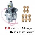 Jmchstore Vm22 Carburator W Curved Manifold Racing Performance Slide Intake Pipe Carb Kit For Predator 212cc Gx200 Coleman