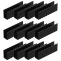 12pcs Plastic Glass Connector Suitable For 8mm Thick 180 Degree To Clamp Fixing Bracket Rimless Clip Holder Aquarium Fish Tank 