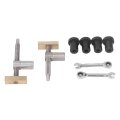 19mm Woodworking Desktop Clamp Holder Stainless Steel Brass Stop Bench Dog Workbench Fast Fixed High Performance Black