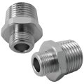 2 Pack Rv Faucet Adapter Brass 1 In Male To 3 8 Reducer Compression Fitting For Connecting Threaded Pipes Kitchen And Bathroom