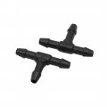 50pcs 4mm Inner Dia T Shape Plastic Joiner Air Water Fuel Hose Tube Connector 