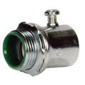 Morris Products 14890 Emt Set Screw Connector Insulated Throat Steel 1 2 Trade Size Pack Of 50 