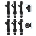 6 Piece 4 Hole Fuel Injectors Kit 25166922 Fit For Honda Passport Isuzu Rodeo Trooper Amigo Axiom Vehicross Acura Slx
