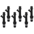 6 Piece 4 Hole Fuel Injectors Kit 25166922 Fit For Honda Passport Isuzu Rodeo Trooper Amigo Axiom Vehicross Acura Slx 