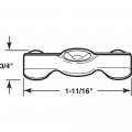 Make-2-fit Pl 14843 Nickel-plated Double-wing Flush Clips 25 Pack