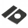 X Autohaux 2pcs Carbon Fiber Armrest Storage Box Cover Interior Accessories Ford For Mustang 2015-2020 Black