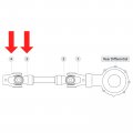 Caltric Rear Drive Shaft Yoke Propeller With U-joint Compatible Yamaha Big Bear 400 Yfm400 4x4 2007 2008 2009