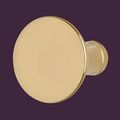 Cabinet Knob Bright Solid Brass Pedestal 1 4 Renovators Supply 