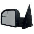 Spieg Driver Side Mirror For 2015-2019 Ford F150 Left View Assembly With Power Adjustment Non-heated Manual Folding Spotter