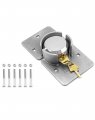 Heavy Duty Puck Lock And Hasp High Security Steel Hidden Shackle Keyed Alike Padlocks With 2 Pcs Keys For Trucks Gates Vans 