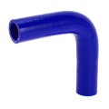 1 Pcs 25mm 0 98 Id 120mm 4 72 Length 90 Degrees Blue Car Silicone Hose Coolant Universal 