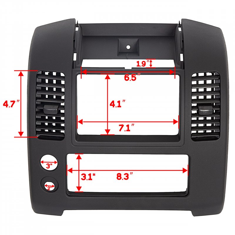 Hecasa Center Dash Console Instrument Panel Cluster Lid Bezel For 2005 ...
