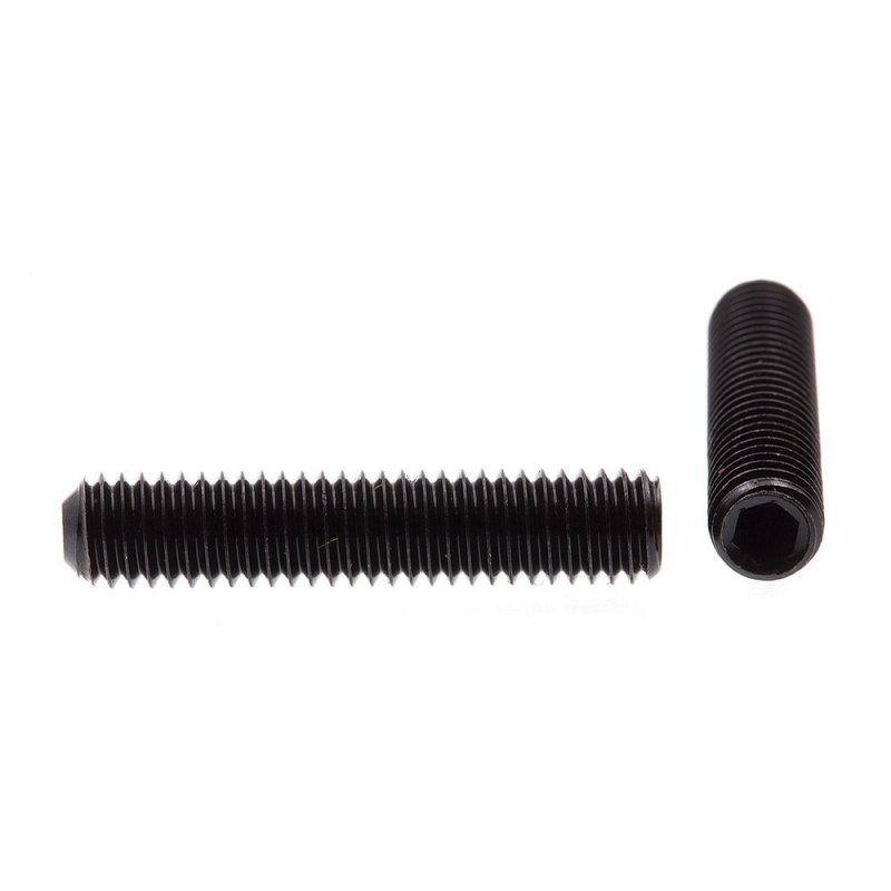 Socket Set Screws M6 1 0 X 30mm Black Oxide Coated Alloy Steel Internal Hex Drive Cupped Point 10 Pack Model
