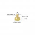 Uxcell Knurled Thumb Screws M6x10mm Flat Brass Bolts Grip Knobs Fasteners For Pc Electronic Mechanical 10pcs