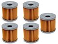 5 Pack Oil Filters Suzuki Dr-z400 Dr-z400e Dr-z400s Dr-z400sm Kawasaki Klx400r 