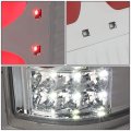Pair Of Chrome Housing Dual 3d Led Tube Bar Tail Lights Brake Reverse Lamps Compatible With Ford F-150 04 05 06 07 08